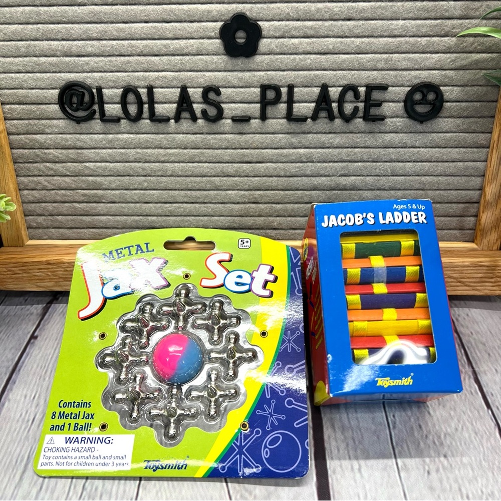 TOYSMITH Nostalgic Game Set- JAX & JACOBS LADDER Games. One of each-NEW in PKG